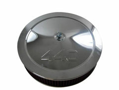 Racing Power Company R2268W 14 inch muscle car style a/c set w/440 logo-chr (a)