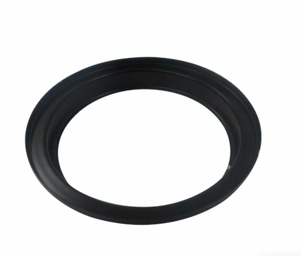 Racing Power Company R2292BBK 6 inch Flat Air Cleaner Base 5-1/8 inch Neck - Black