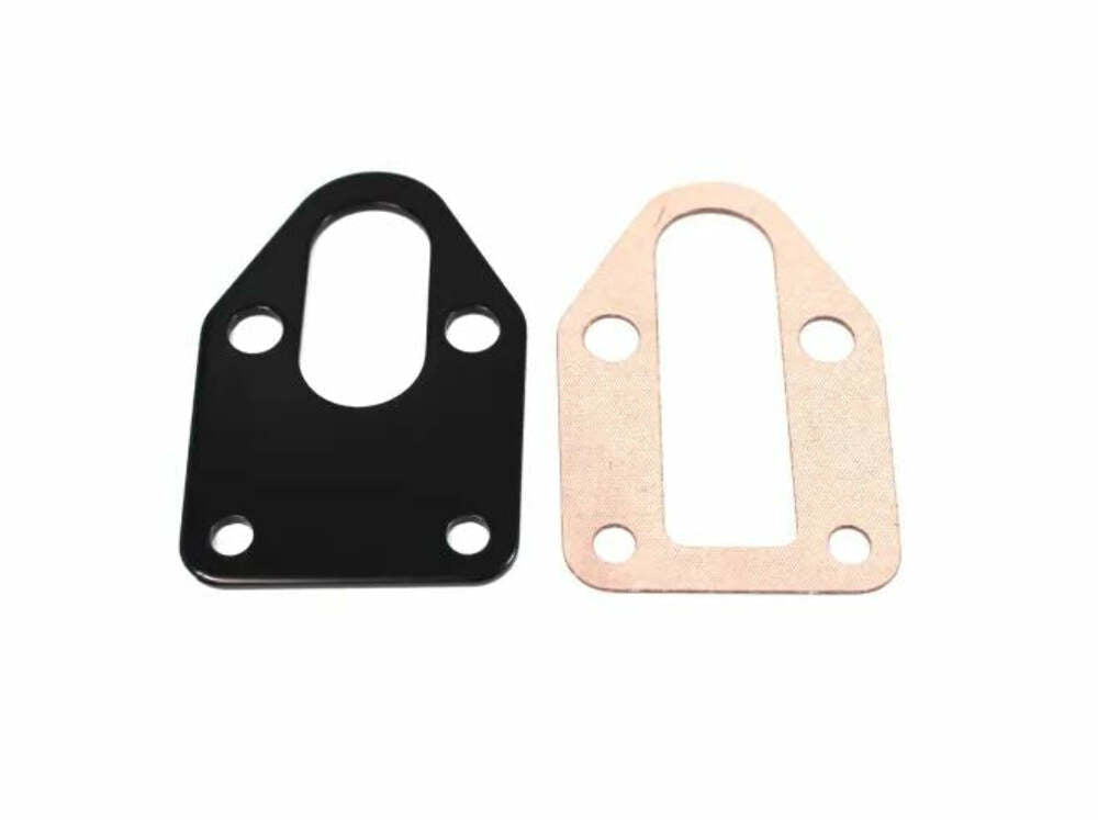 Racing Power Company R2310BK S/B Chevy Steel Fuel Pump Mounting Plate Black