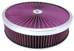 Racing Power Company R2441X Chrome 14x3 super flow air cleaner