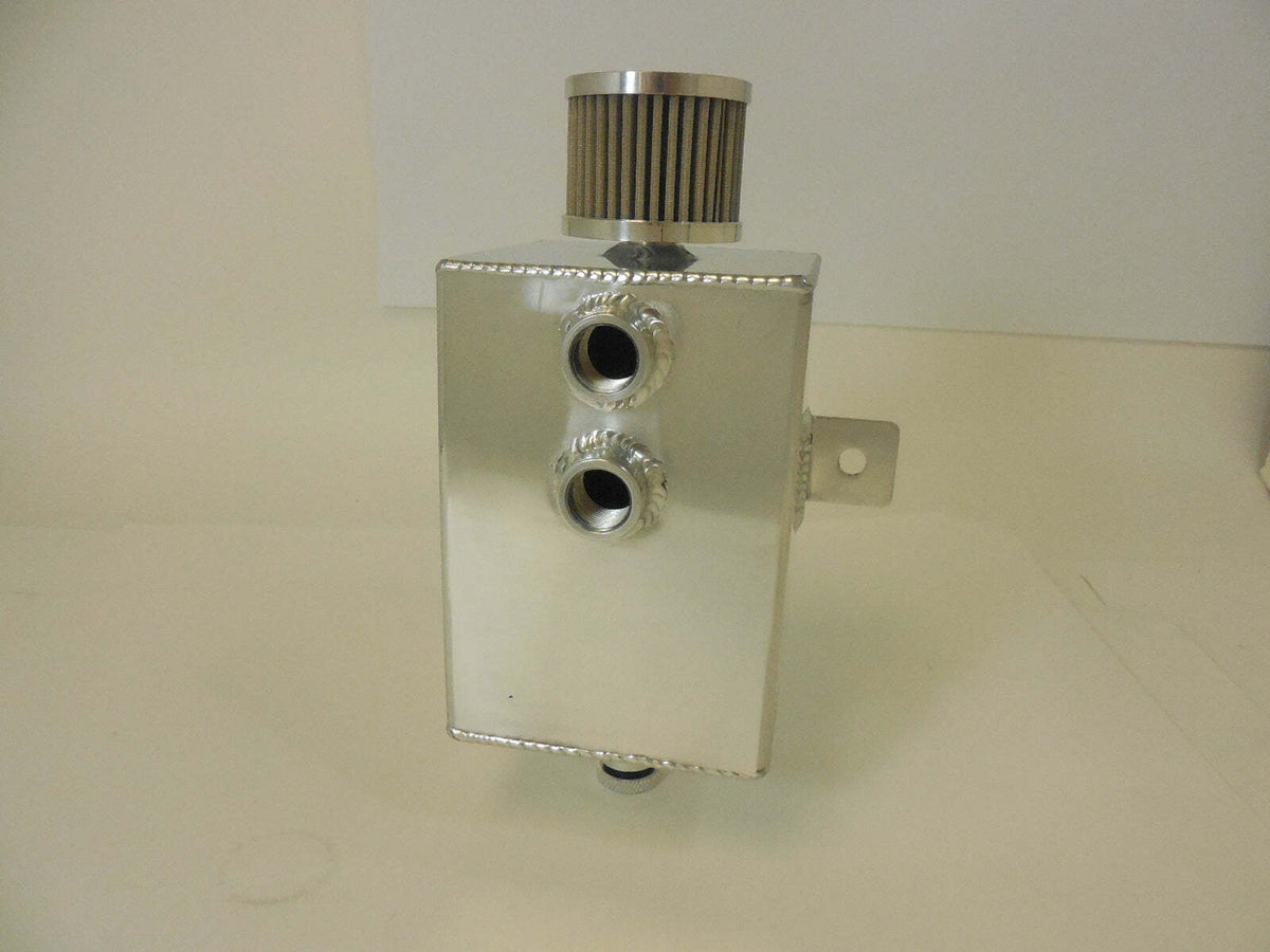 Racing Power Company R2542 Fabricated alum catch tanks with drain