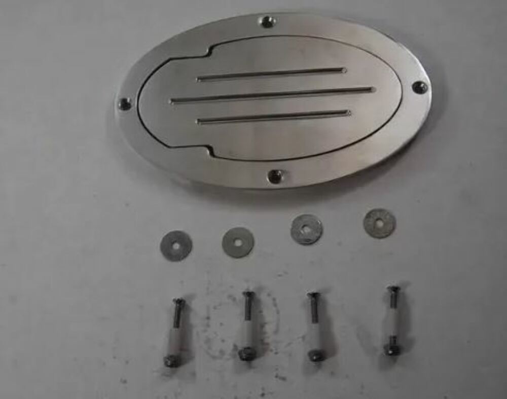 Racing Power Company R2564 BILLET OVAL FUEL FILL DOOR
