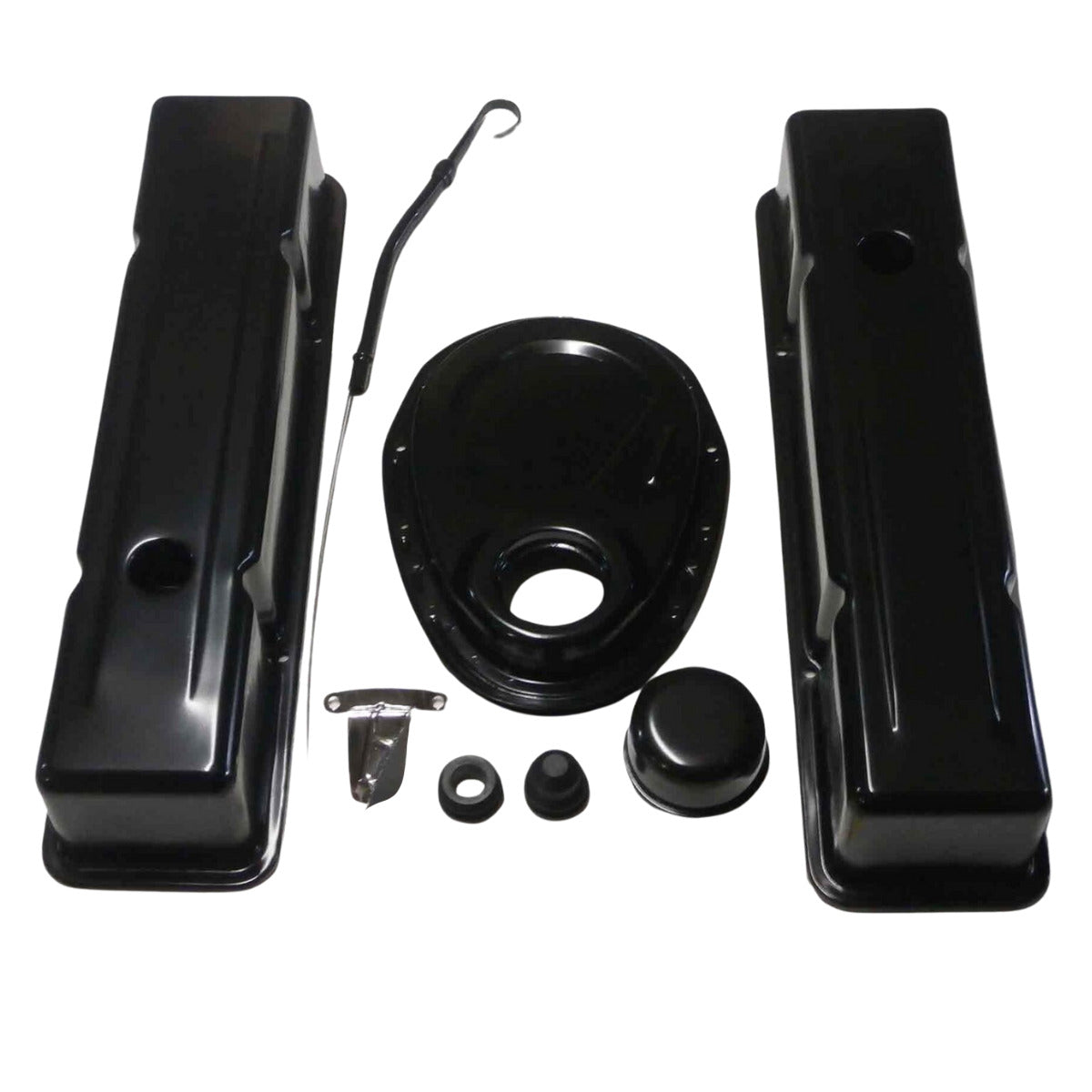 Racing Power Company R3024BK Sbc dress-up kit tall v/c black finished