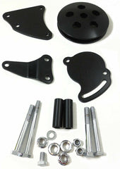 Racing Power Company R3721BK Sb chevy type ii power steering bracket and pulley