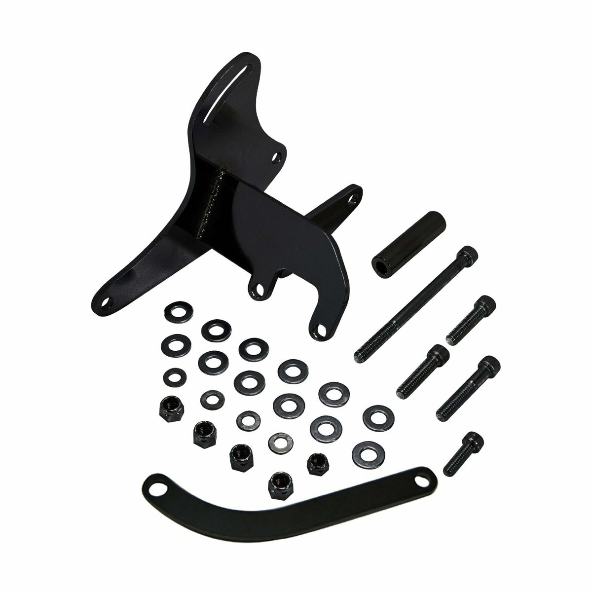Racing Power Company R3834BK Sb chevy driver side alternator bracket