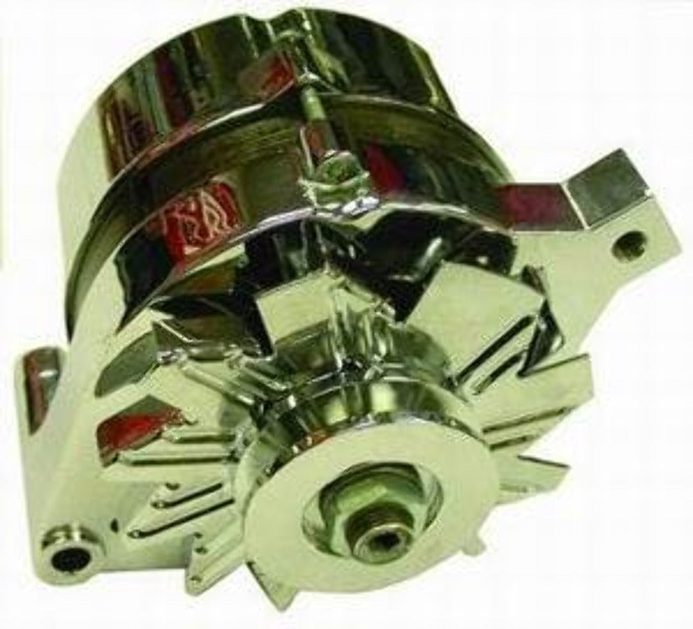 Racing Power Company R3903 1965-89 ford alternator sng/groove chrome