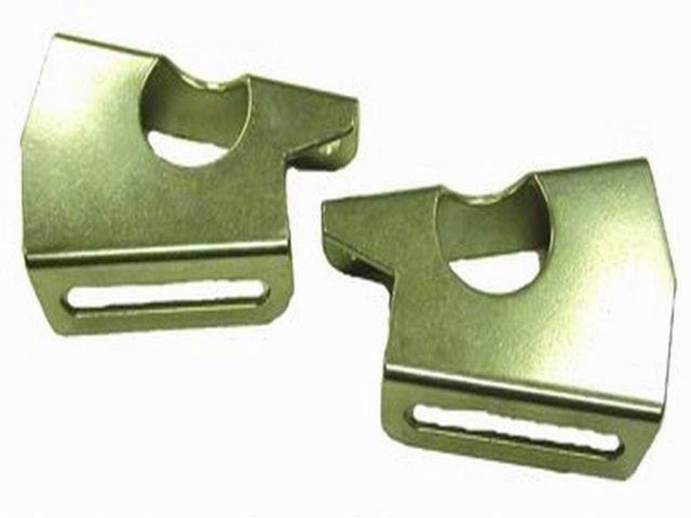 Racing Power Company R3909Z Angled brake booster mouting brackerts- zinc fin