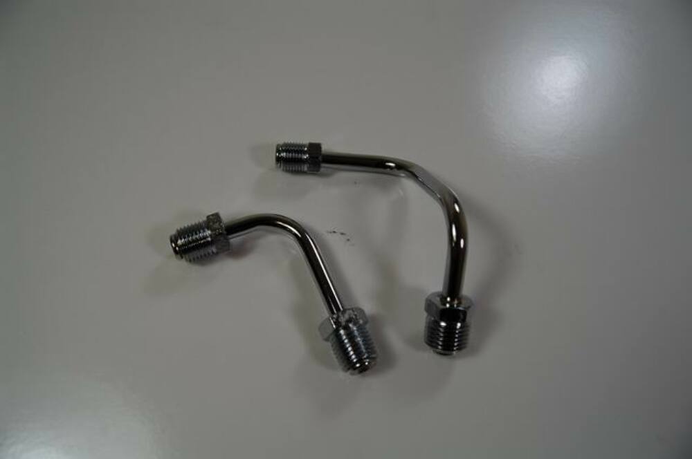 Racing Power Company R4505C Left mount brake line set chrome