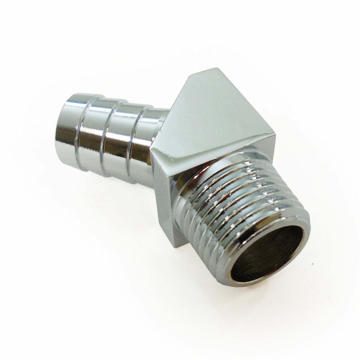 Racing Power Company R4528 Aluminum 45? fitting 1/2 inch npt 5/8 inch barb