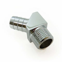 Racing Power Company R4528 Aluminum 45? fitting 1/2 inch npt 5/8 inch barb