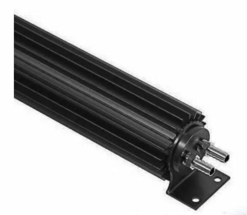 Racing Power Company R5050BK 12 inch Alluminum Dual Pass Transmission Cooler Black