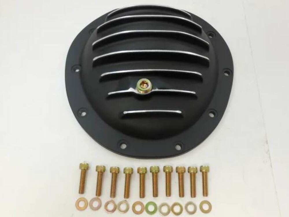 Racing Power Company R5077BK Alum gm 10 bolt front diff cover - black