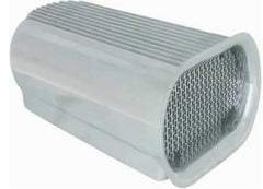 Racing Power Company R5233X Hood scoop finned dual quad-pol alum w/wash elem