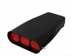 Racing Power Company R5339BK Alum inchplain inch scoop single or dual quad -black