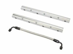Racing Power Company R5465 Ls3 billet fuel rail kit-silver