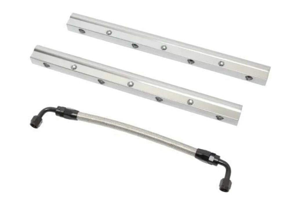 Racing Power Company R5466 Billet ls1 fuel rail kit-silver