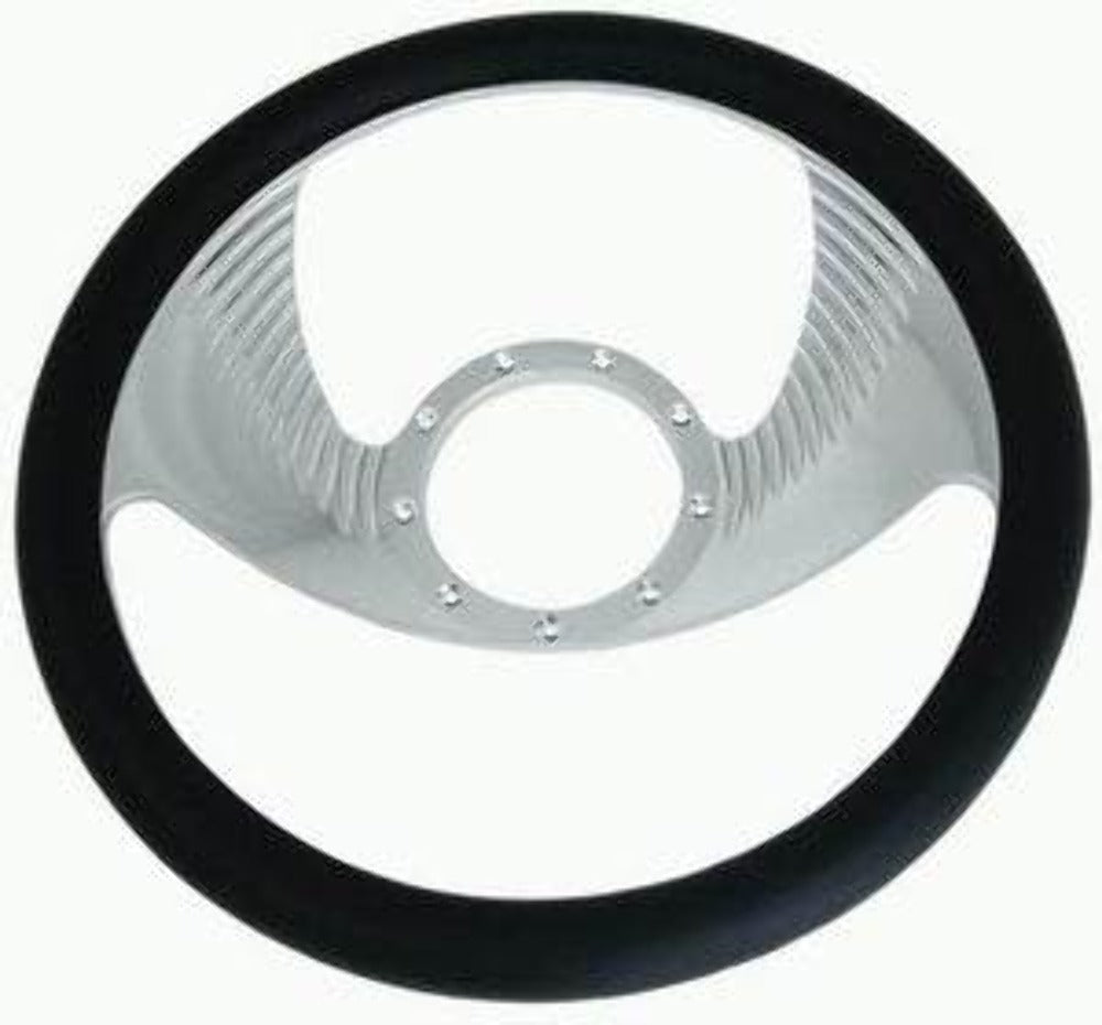 Racing Power Company R5605 14 inch alum/leather steering wheel ea
