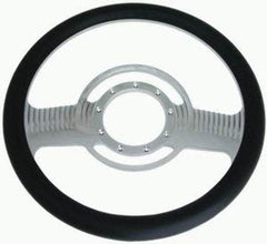 Racing Power Company R5607 14 inch alum/leather steering wheel ea