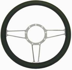 Racing Power Company R5612 14 inch alum/leather steering wheel ea
