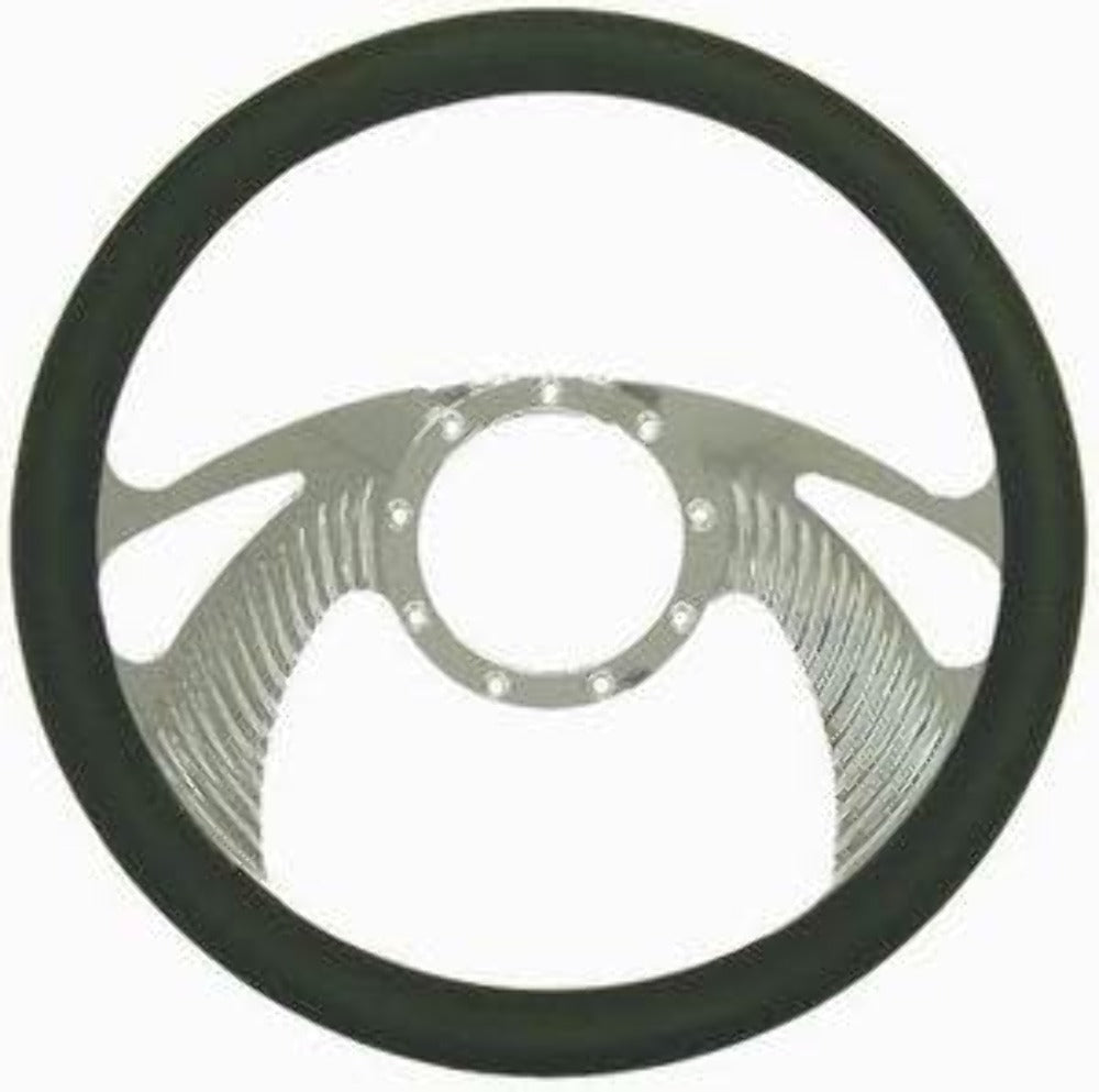 Racing Power Company R5614 14 inch alum/leather steering wheel ea