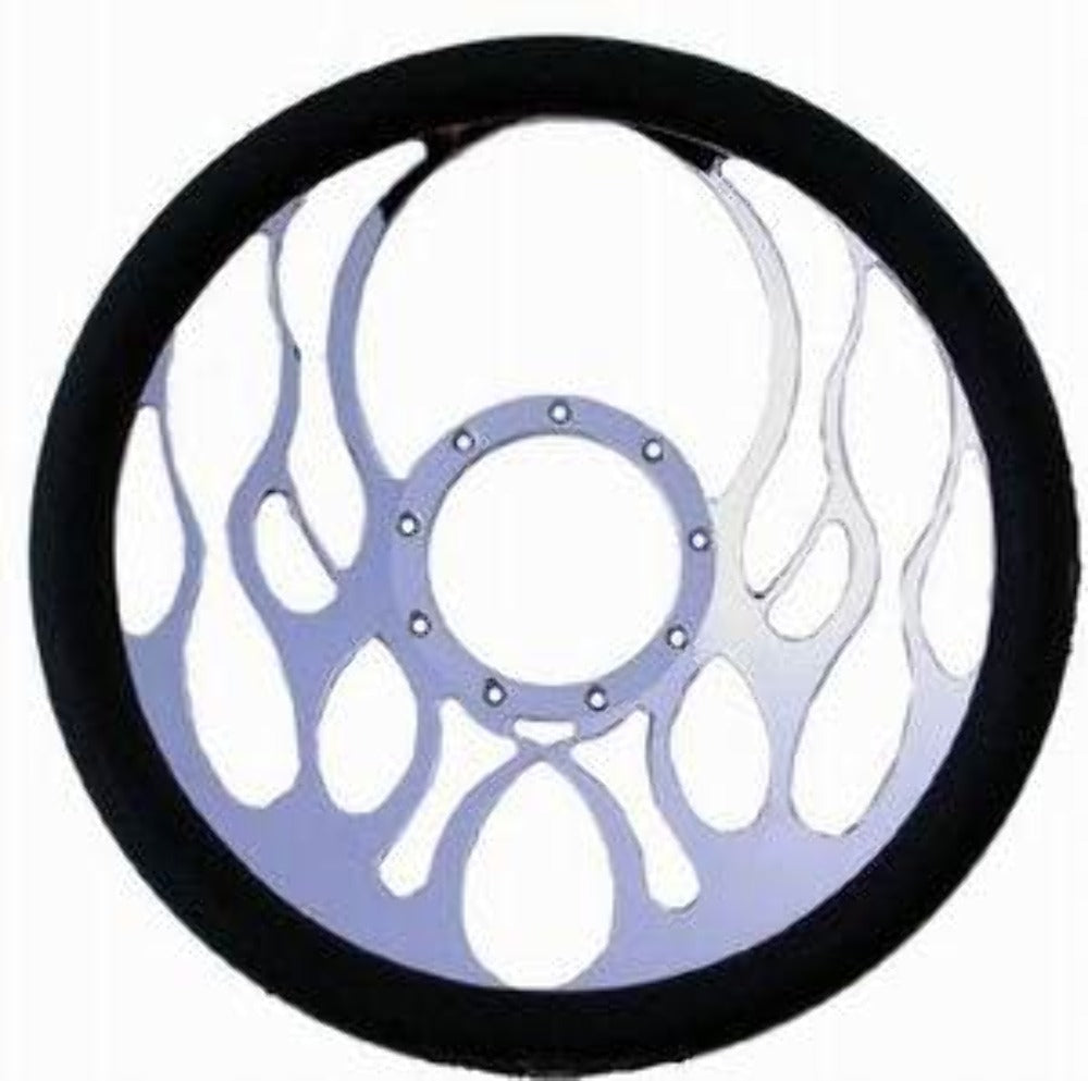 Racing Power Company R5619 14 inch flamed steering wheel