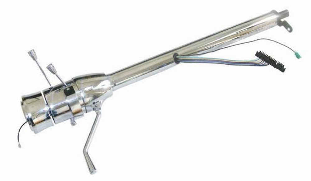 Racing Power Company R5631 Chrome steering column 9 holes manual 32 inch