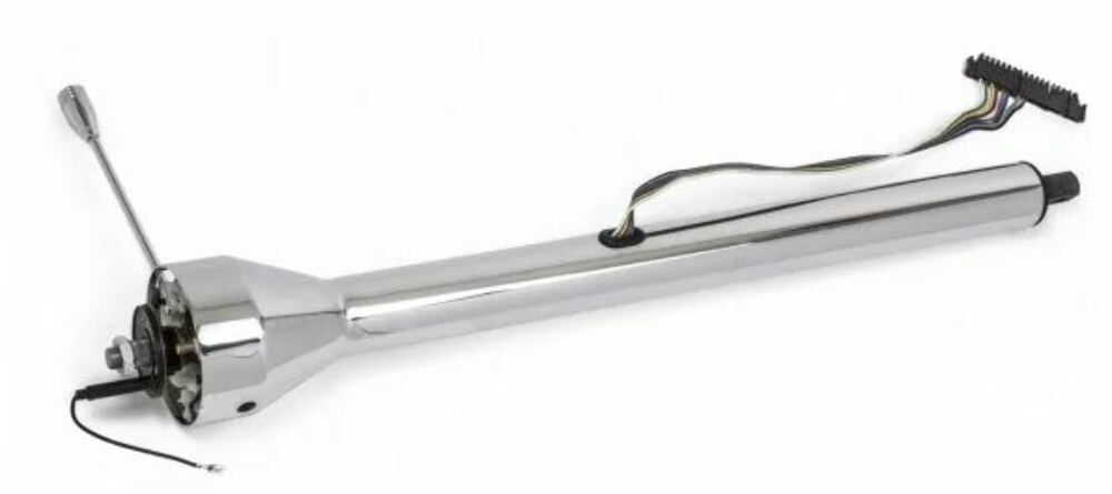 Racing Power Company R5842 30 inch straight floor shift column 1 inch dd - chrome