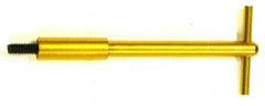 Racing Power Company R6017 Gold aluminum t-bar wing nut 4 inch with 1/4-20 (4)