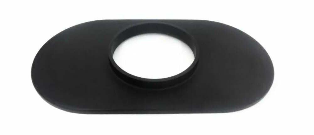 Racing Power Company R6021BBK 15 inch oval black alum air cleaner inchbase inch