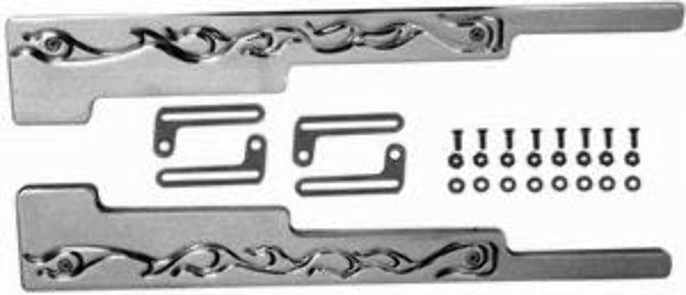 Racing Power Company R6038XC Chrome alum wire loom 9.5mm flame pr