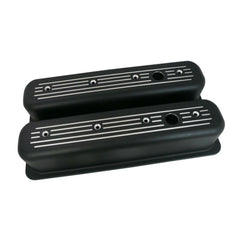 Racing Power Company R6047BK Black alum late sb chevy tall v/c ball milled