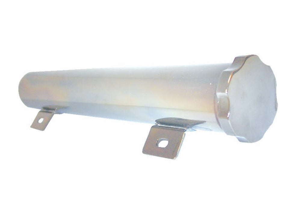Racing Power Company R6072 Aluminum tank overflow 13 inch x 2 inch - polished