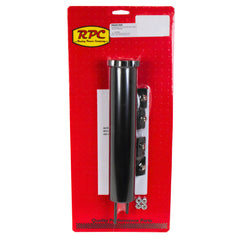 Racing Power Company R6081BK Stainless 2 inch x  10 inch Overflow Tank -Black Finished