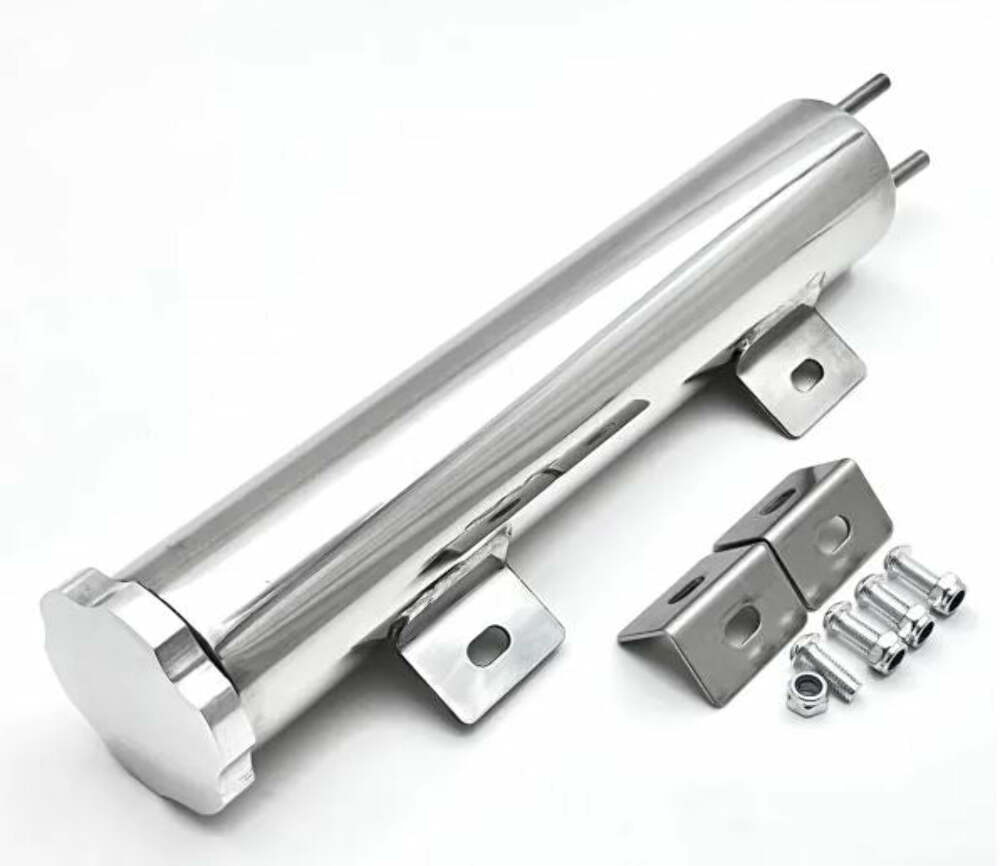Racing Power Company R6081X Stainless 2 inch x  10 inch overflow tank