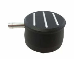 Racing Power Company R6100BK Alum push-in breather cap w/pcv ball milled -bk