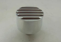 Racing Power Company R6107POL Round finned breather cap - pol alum
