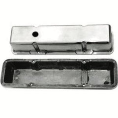 Racing Power Company R6130-2 Pol alum sbc valve cover - plain pr