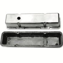 Racing Power Company R6130-2 Pol alum sbc valve cover - plain pr