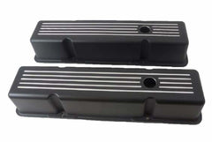 Racing Power Company R6130BK Sb chevy tall v/c ball milled -black finished