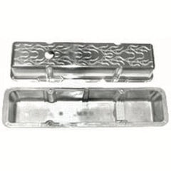 Racing Power Company R6130X Pol alum sbc valve cover - flame pr