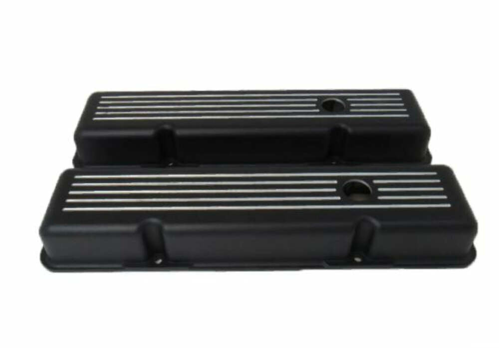 Racing Power Company R6131BK Sb chevy short v/c ball milled -black finished