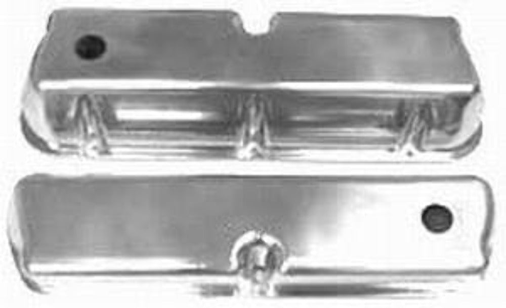 Racing Power Company R6171 Sb ford aluminum valve covers plain with hole