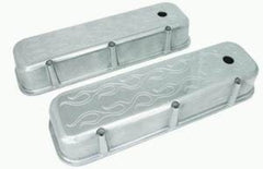Racing Power Company R6330X Pol alum bbc valve cover - flame pr