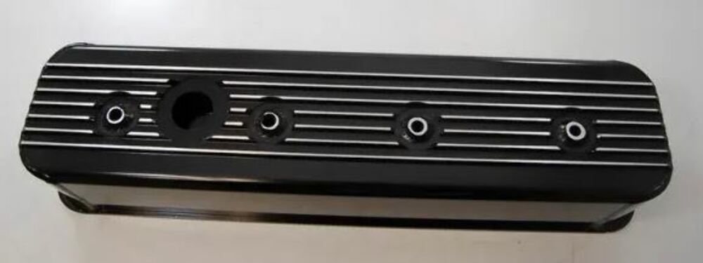 Racing Power Company R6363BK 1987-97 sb chevy center bolt v8 finned v/c