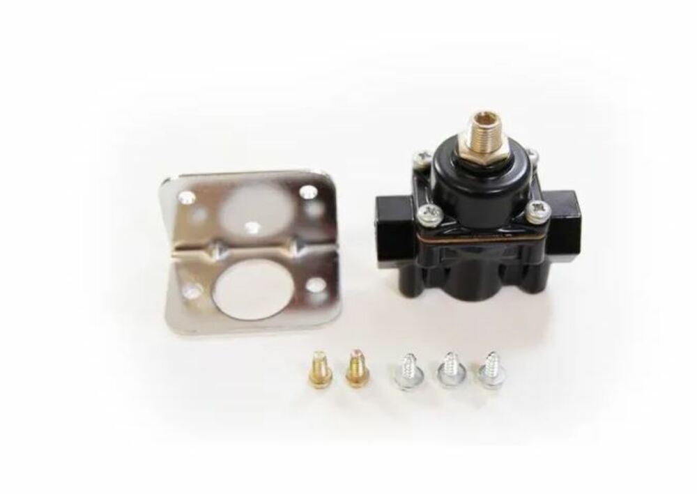 Racing Power Company R6451BK Alum fuel pressure regulator - black
