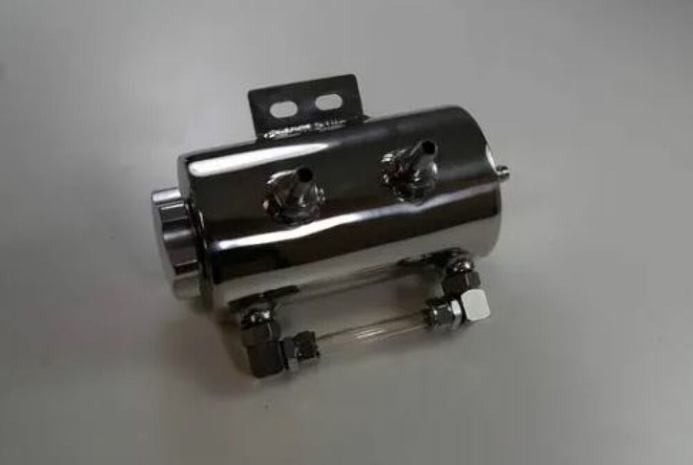 Racing Power Company R6573 Aluminum 3x5 overflow tank w/bracket - polish