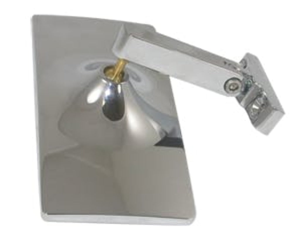 Racing Power Company R6617 CHROME ALUM RECTANGULAR MIRROR BRACKET STYLE