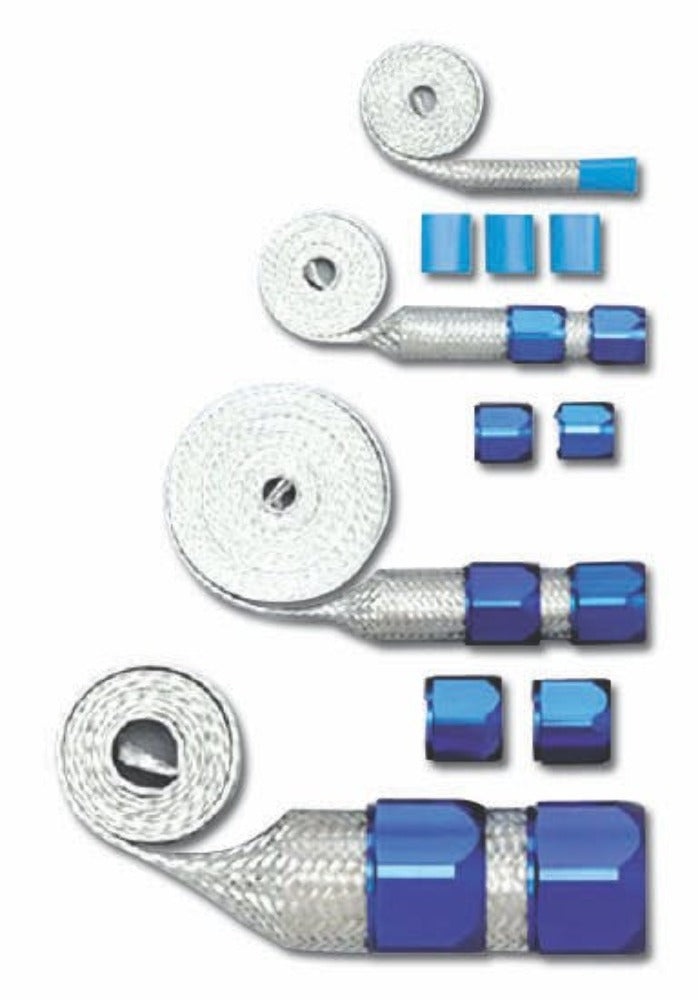 Racing Power Company R6677 BLUE BRAIDED HOSE SLEEVING KIT