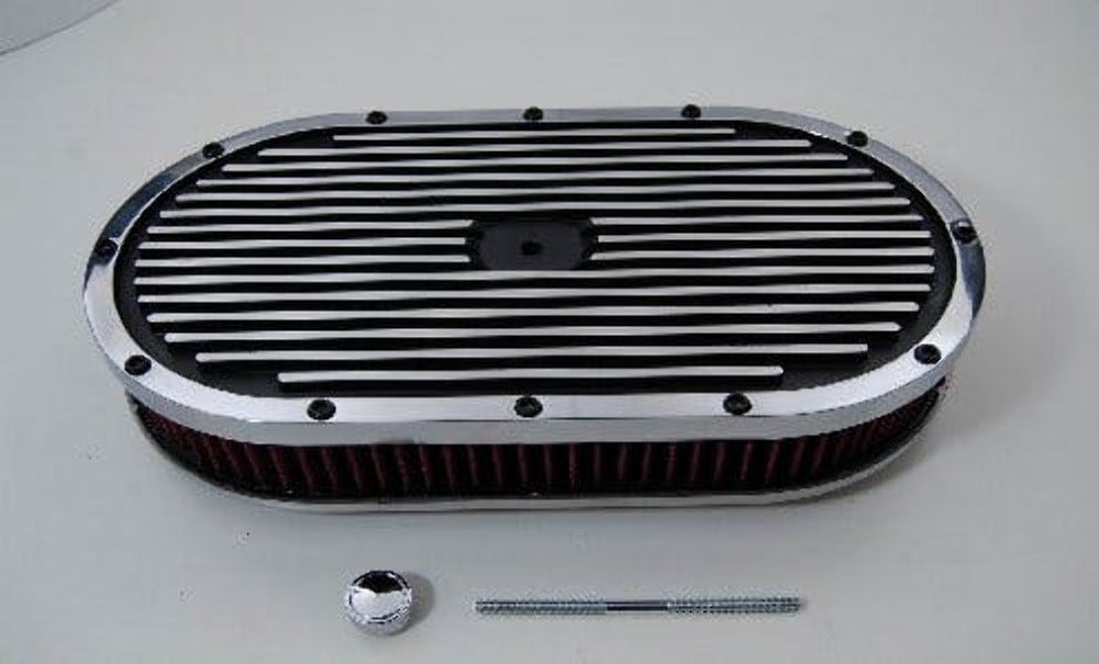 Racing Power Company R6716 15 x 2 inch oval washable element air cleaner set (a