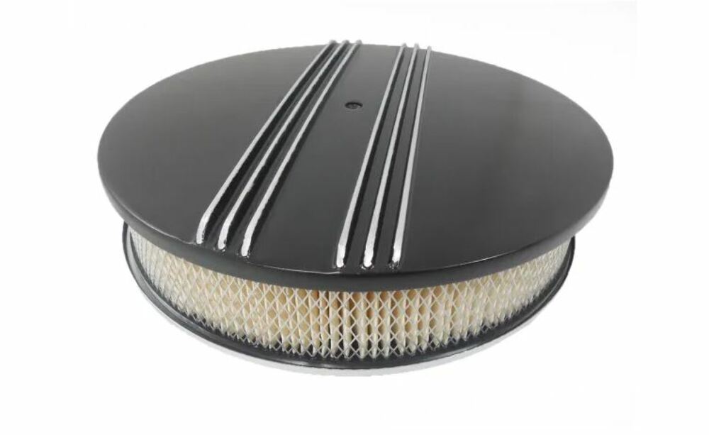 Racing Power Company R6720BK 14 x 3 finned air cleaner - black
